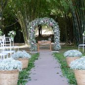 Estrutura para casamento jardim